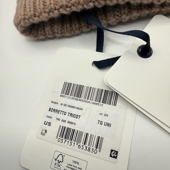 Moncler Taupa Tricot Wool Beanie BNWT main image 5
